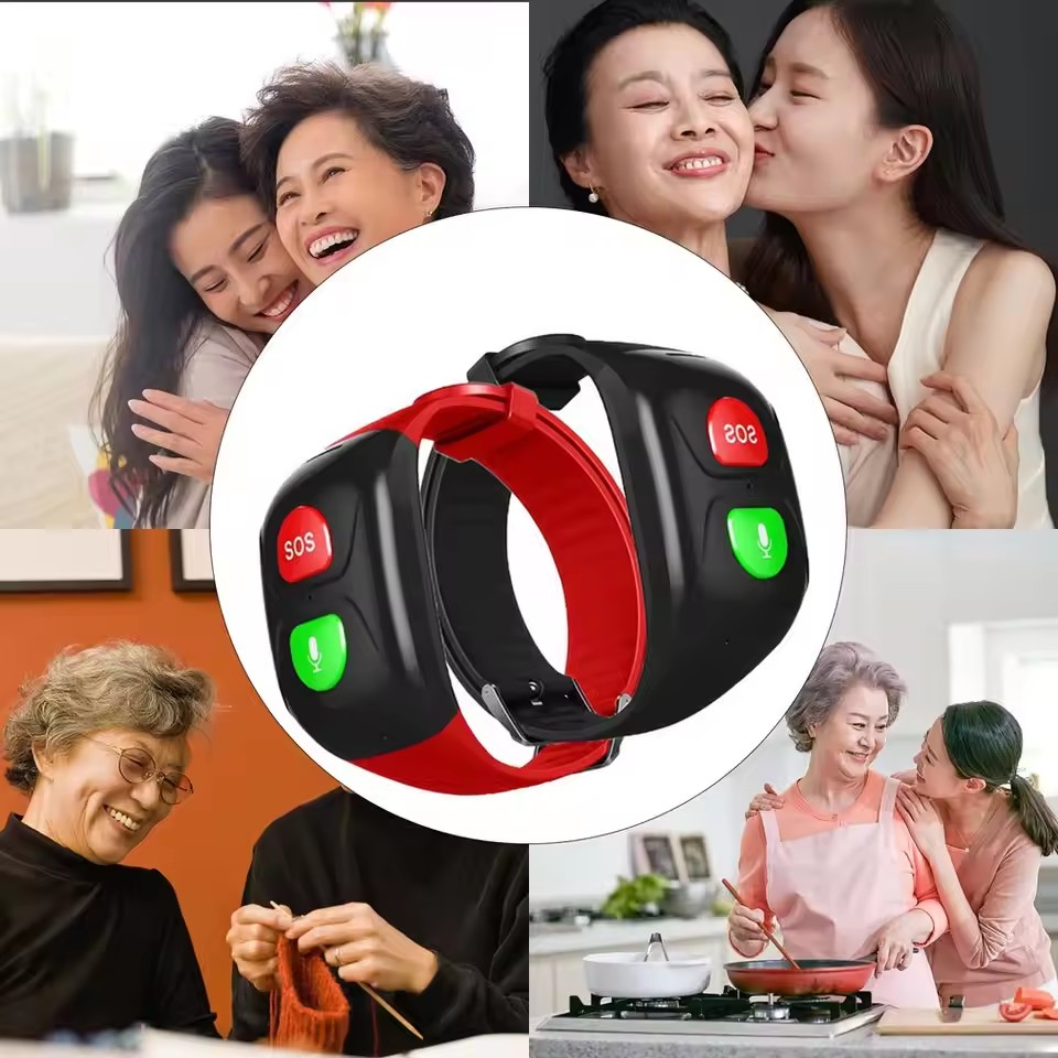 4G ผู้สูงอายุ GPS นาฬิกา GPS ต - Fall Detection Watch บทวิจารณ์และราคา